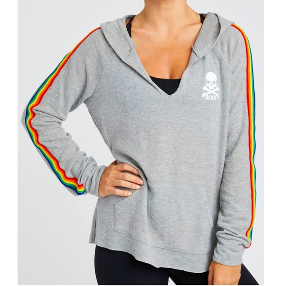 soulcycle Tops - SoulCycle Rainbow Hoodie